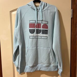 NWOT THE NORTH FACE  USA Never Stop Exploring Pullover Hoodie Blue Women’s XL